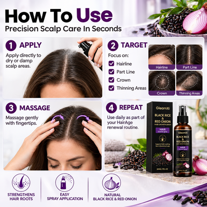 Alcuras® BlackRice HairAge Renewal Serum