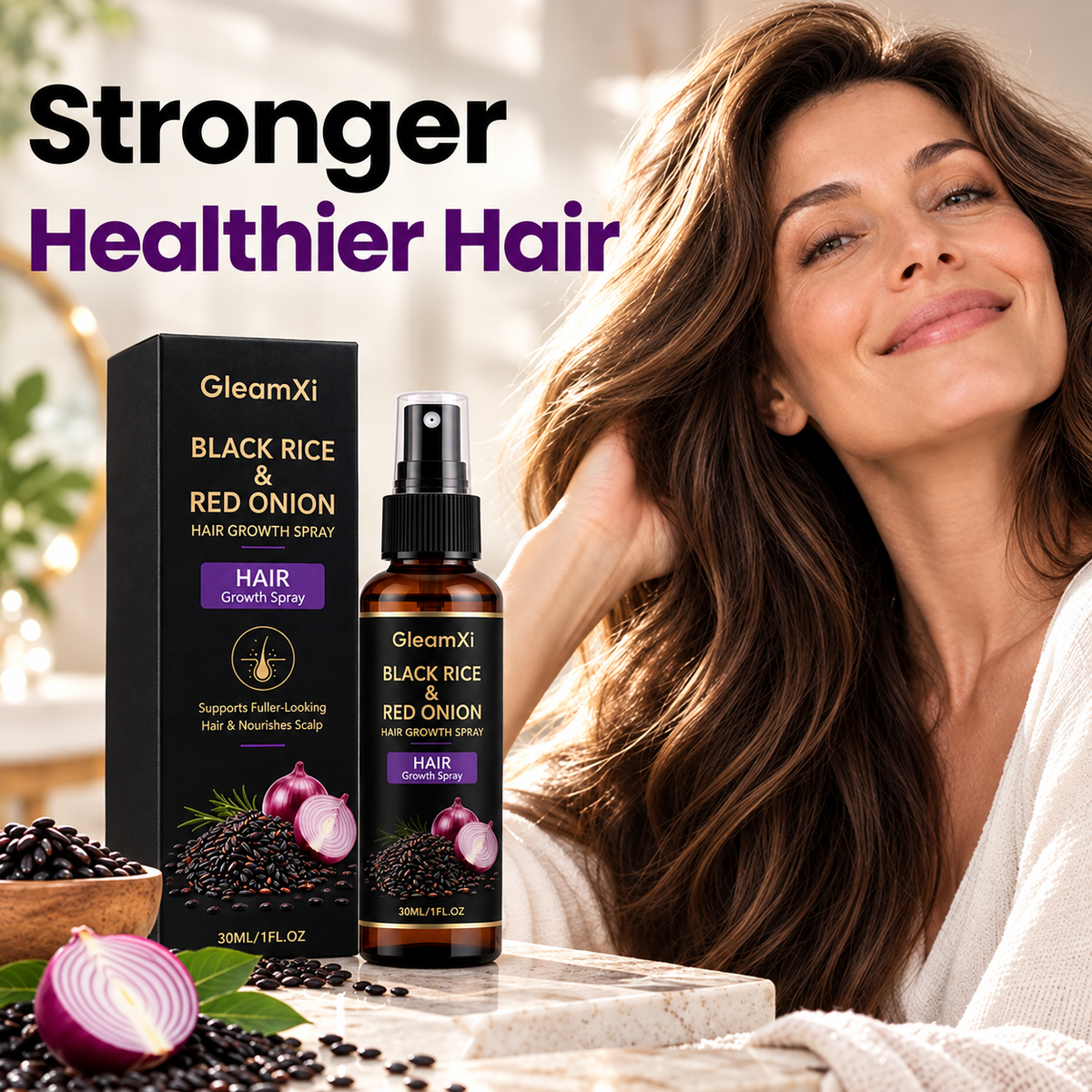 Alcuras® BlackRice HairAge Renewal Serum